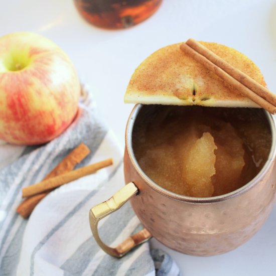 Frozen Apple Cider Whiskey Slushie