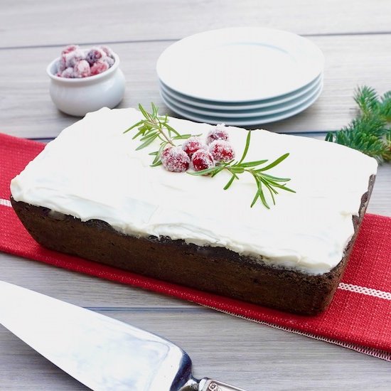 Cranberry Gingerbread Cake