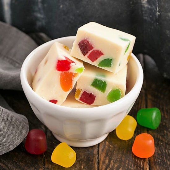 Festive White Chocolate Fudge