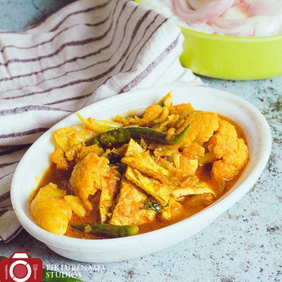 Bengali Cauliflower Egg Jhol