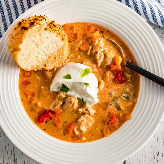 Instant Pot Buffalo Chicken Soup