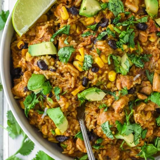 Instant Pot Chicken Burrito Bowl