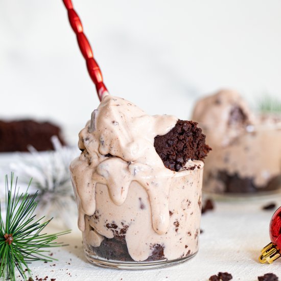 No-Churn Brownie Ice Cream