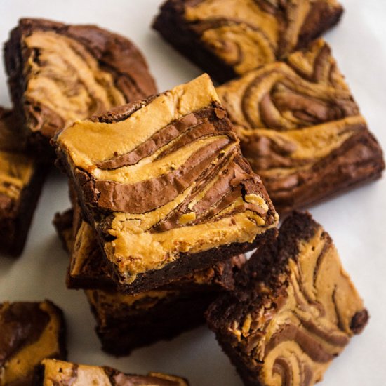 Peanut Butter Swirl Brownies