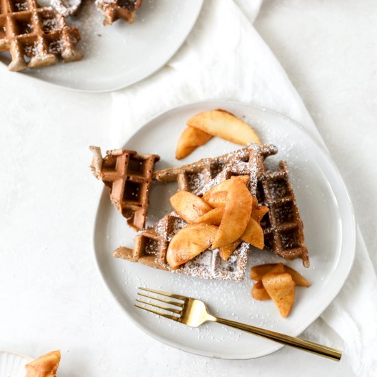 Apple Cider Buckwheat Waffles