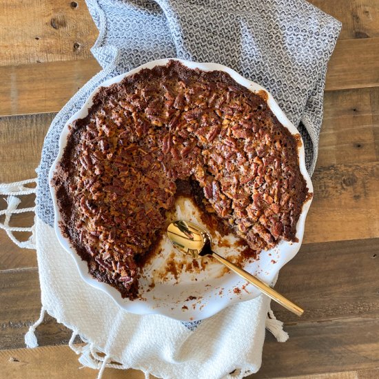 Bourbon + Chocolate Pecan Pie