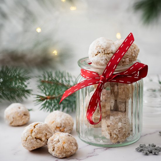 Walnut and Orange Snowballs