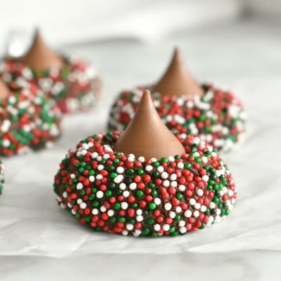 Christmas Kiss Cookies