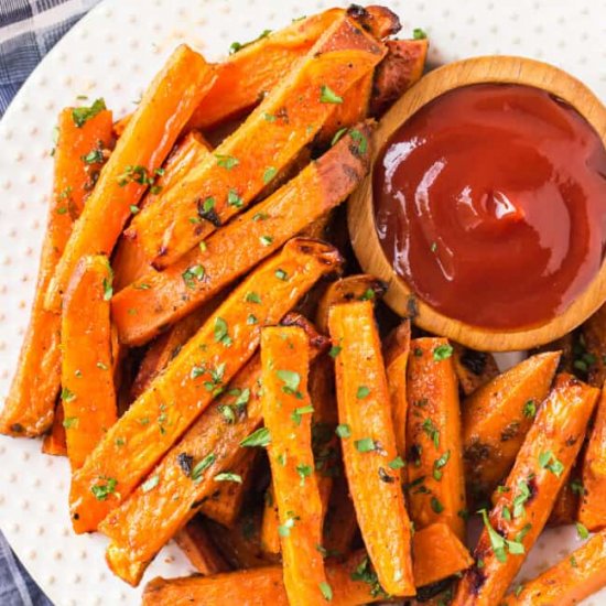 baked sweet potato fries!