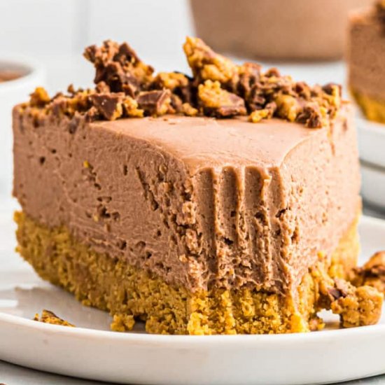 Chocolate pb no bake cheesecake!