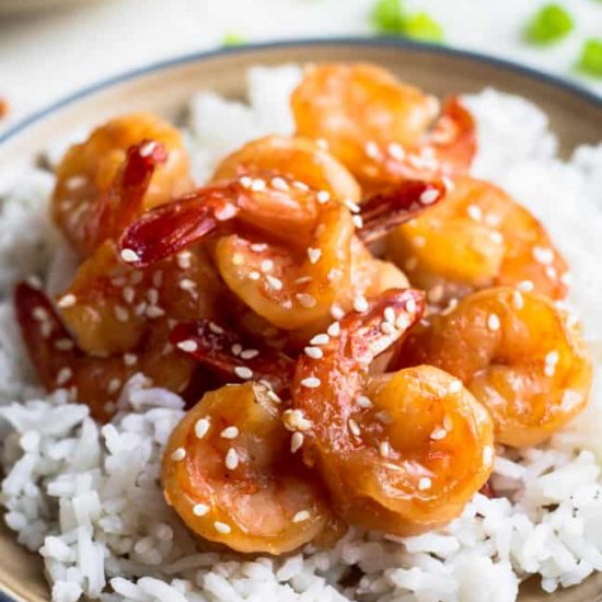 honey sesame shrimp!