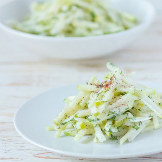 Apple and Kohlrabi Salad