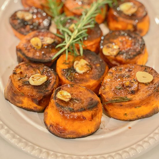 Melted Sweet Potatoes with Cinnamon