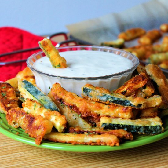 Baked Parmesan Zucchini Fries