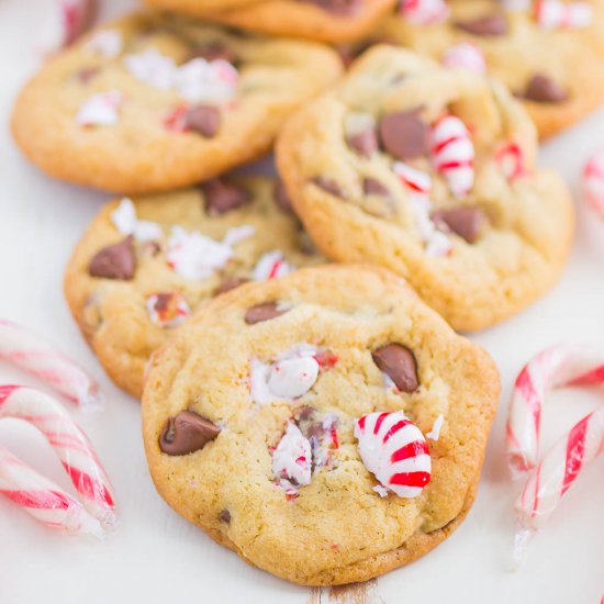 Peppermint Chocolate Chip Cookies