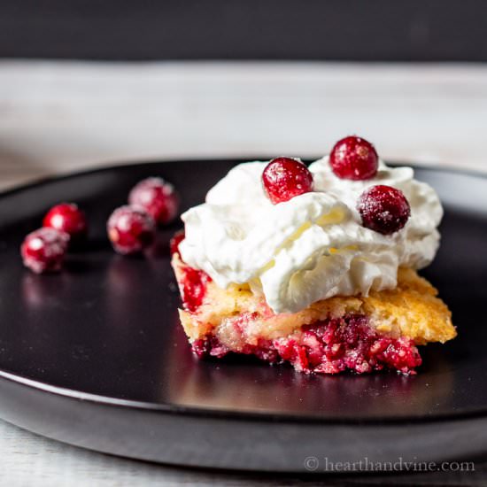 Fresh Cranberry Dump Cake