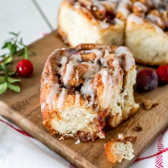 Cranberry Pecan Cinnamon Buns