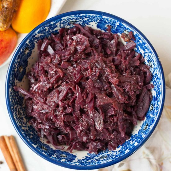 braised red cabbage