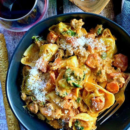 Creamy Italian Sausage Tortellini