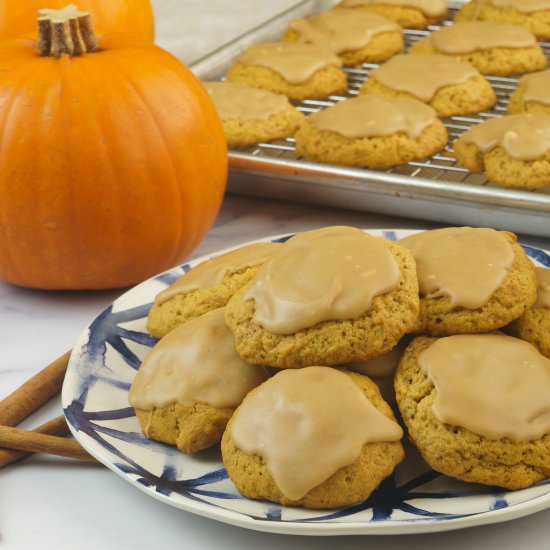 Glazed Pumpkin Cookies