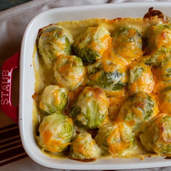 Cheesy Brussel Sprouts