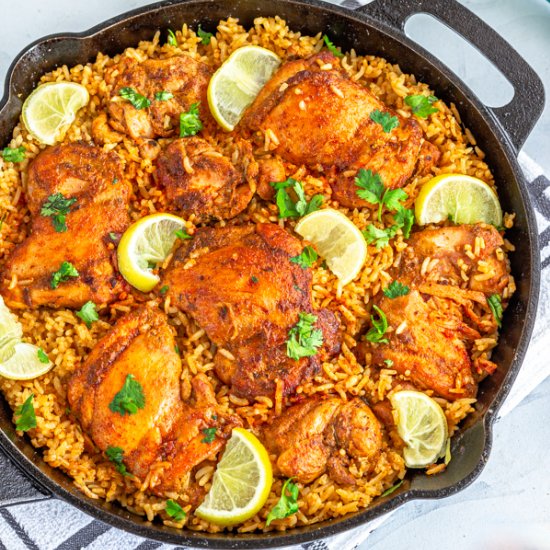 Spanish One Pot Chicken and Rice