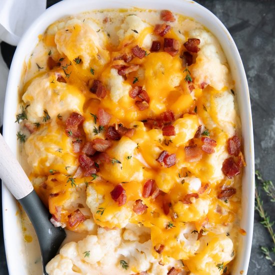 Cheesy Cauliflower Bake