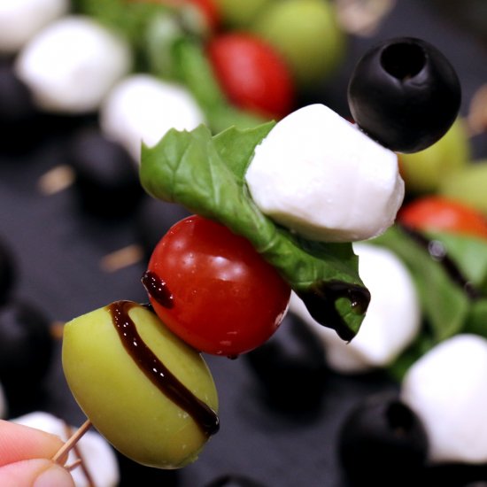 Caprese Olive Skewer