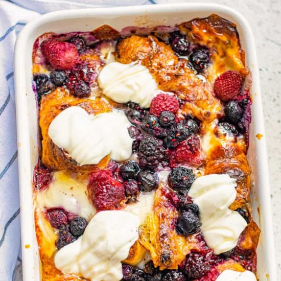 croissant french toast bake!