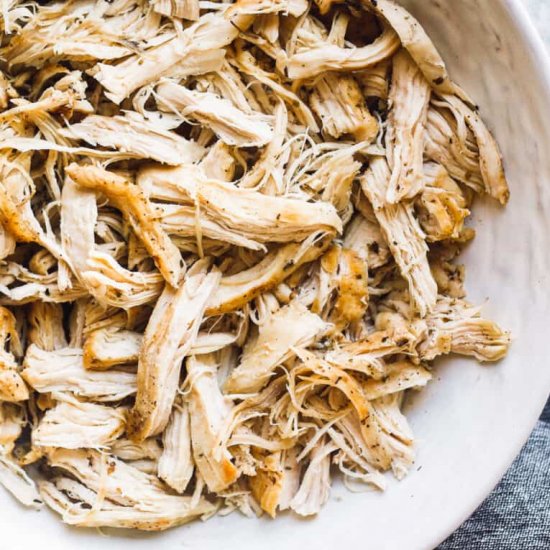 instant pot shredded chicken!