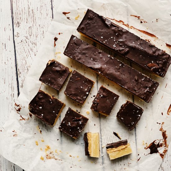 Chocolate Peanut Butter Shortbread