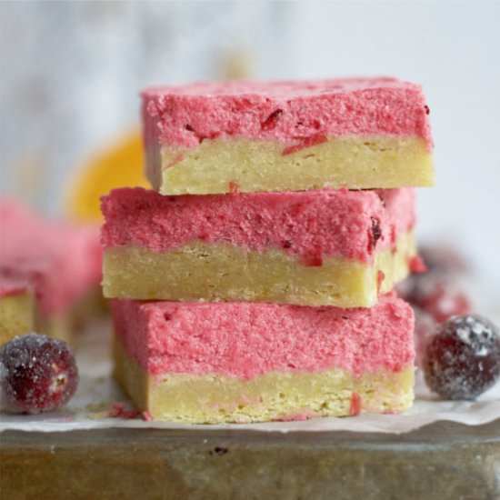 Orange Cranberry Sugar Cookie Bars