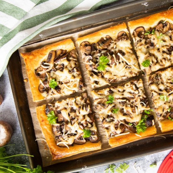 Mushroom Tart with Puff Pastry