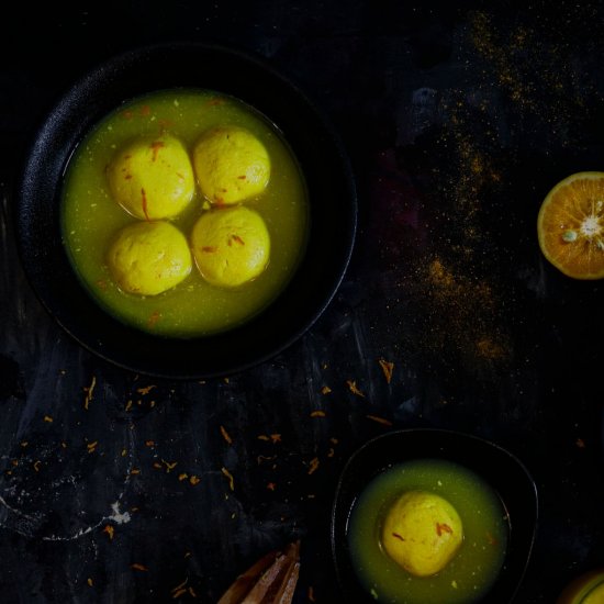 Orange rasgulla/Komolabhog