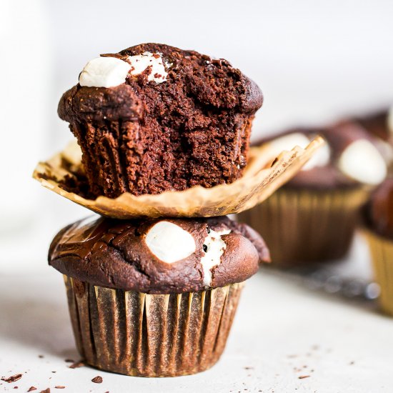 Hot Chocolate Muffins