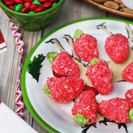 Strawberry Coconut Candies