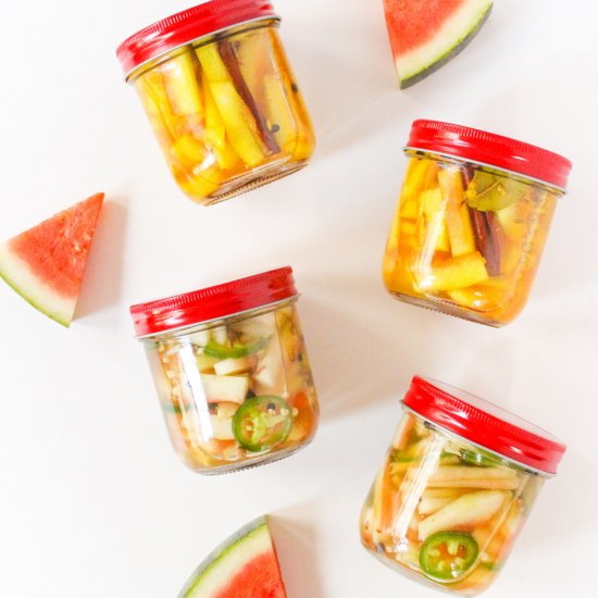 Pickled Watermelon Rind (Two Ways!)