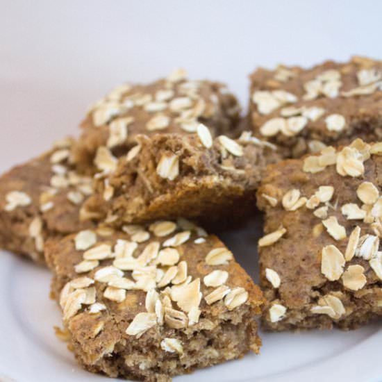 Almond Butter Banana Breakfast Bars