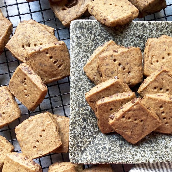 espresso chocolate chip shortbread