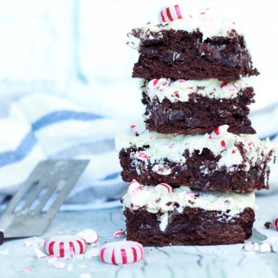 Easy Peppermint Miso Brownies