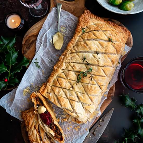 VEGAN MUSHROOM & WALNUT WELLINGTON