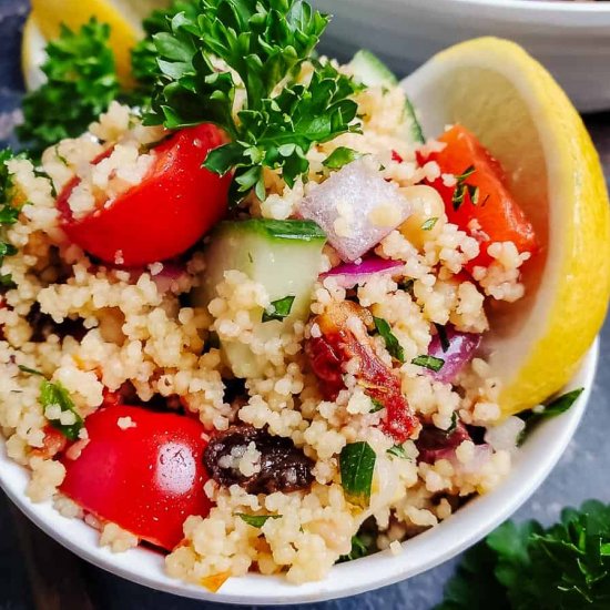 Mediterranean couscous salad