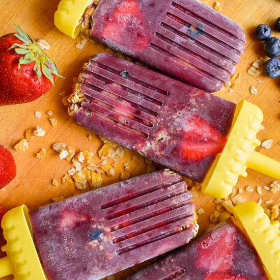 The Easiest Acai Bowl Popsicles