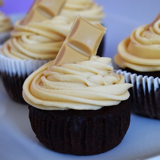 Caramilk Chocolate Cupcakes