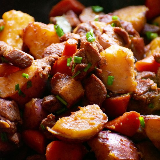 Pork with Potato and Carrots