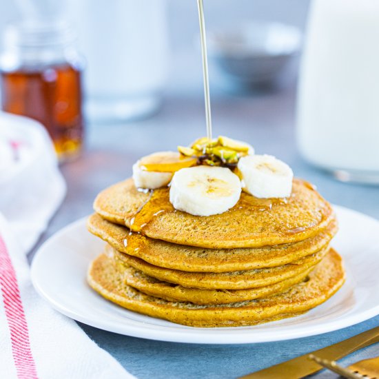 Vegan Pumpkin Pancakes