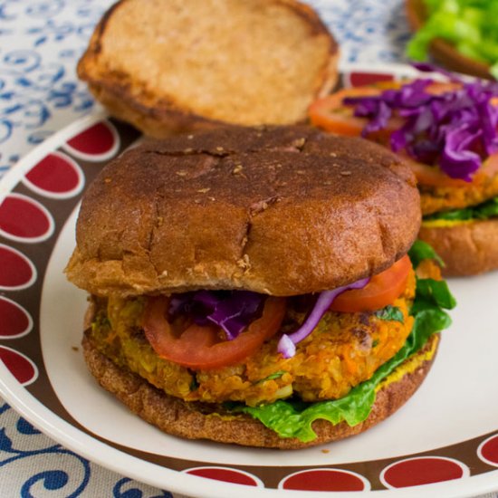 Quinoa Chickpea Burger