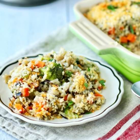 Wild Rice and Broccoli Casserole