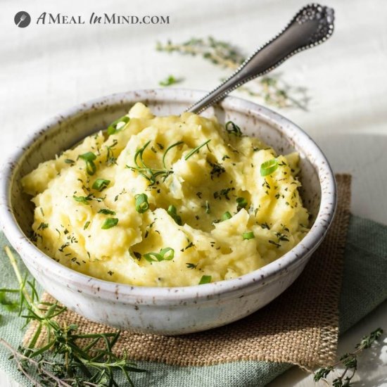 Instant Pot Garlic Mashed Potatoes