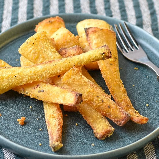 parsnips with polenta and sage